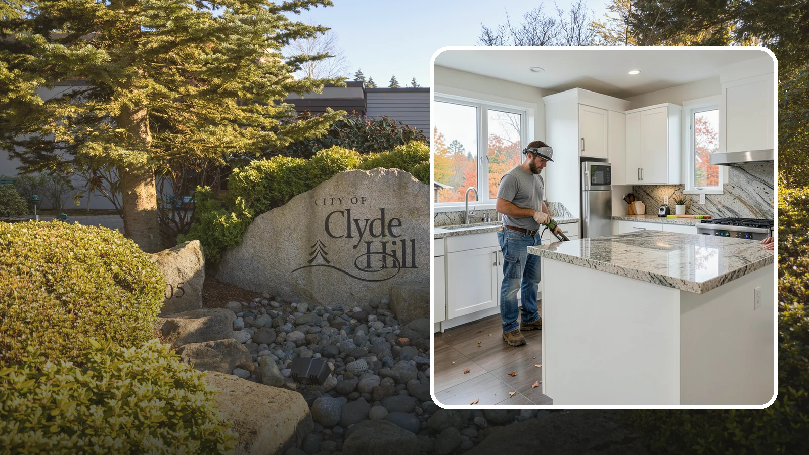 Granite Countertop Installation in Clyde Hill, King County, WA - Natural granite countertop installation offering one-of-a-kind stone patterns and rugged heat-resistant durability.