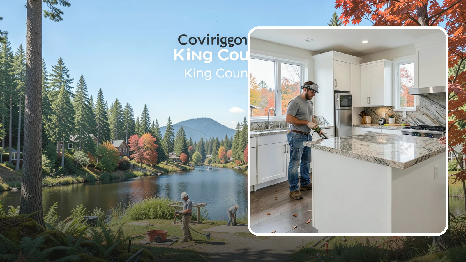 Granite Countertop Installation in Covington, King County, WA - Natural granite countertop installation offering one-of-a-kind stone patterns and rugged heat-resistant durability.