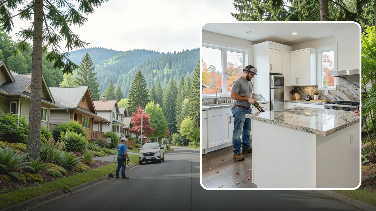Granite Countertop Installation in Darrington, Snohomish County, WA - Natural granite countertop installation offering one-of-a-kind stone patterns and rugged heat-resistant durability.