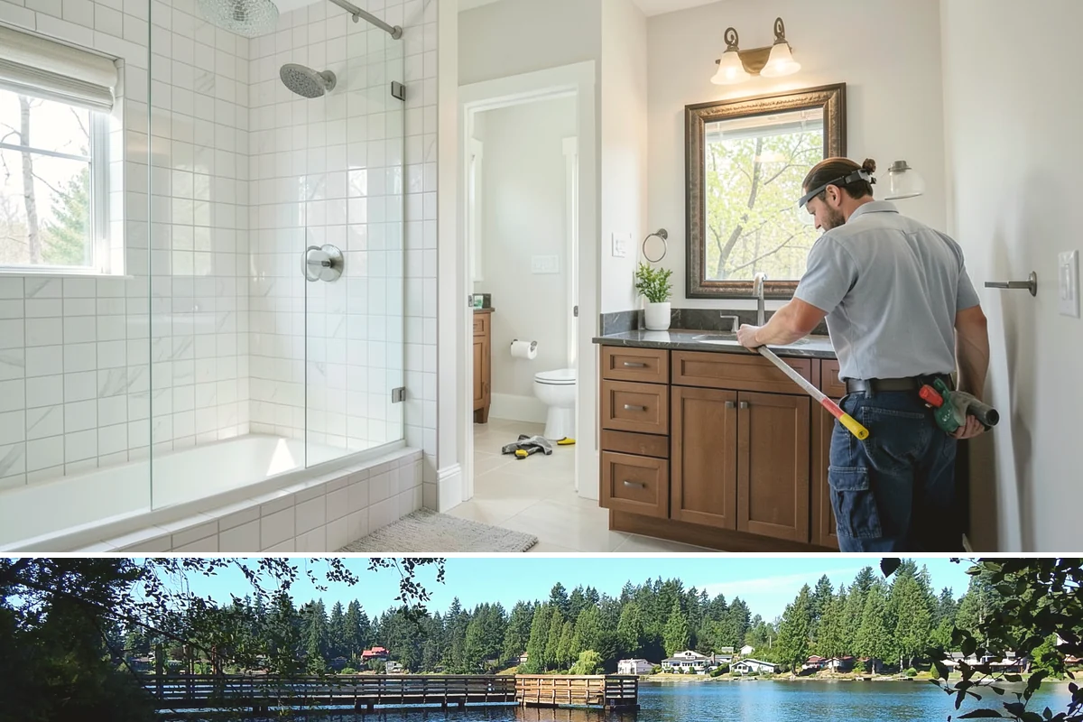Granite Countertop Installation in Federal Way, King County, WA - Granite installs indoors year-round, letting you upgrade your kitchen even through the rainy Western Washington winter.