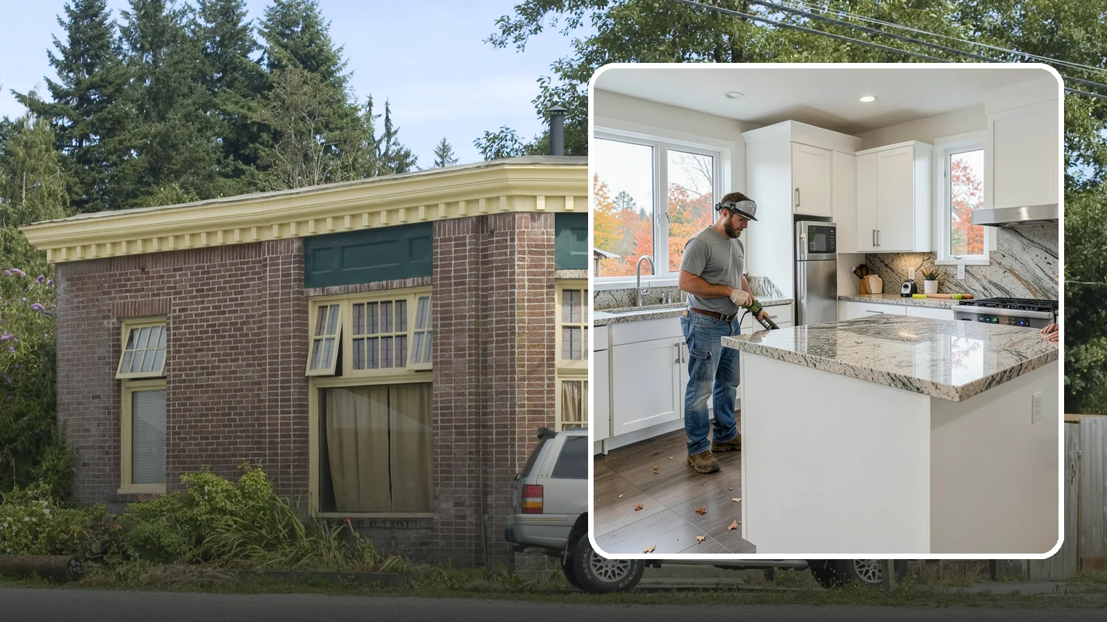Granite Countertop Installation in Hamilton, Skagit County, WA - Natural granite countertop installation offering one-of-a-kind stone patterns and rugged heat-resistant durability.