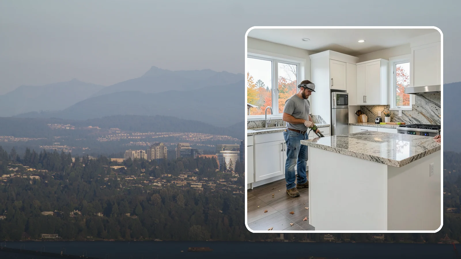 Granite Countertop Installation in Medina, King County, WA - Natural granite countertop installation offering one-of-a-kind stone patterns and rugged heat-resistant durability.