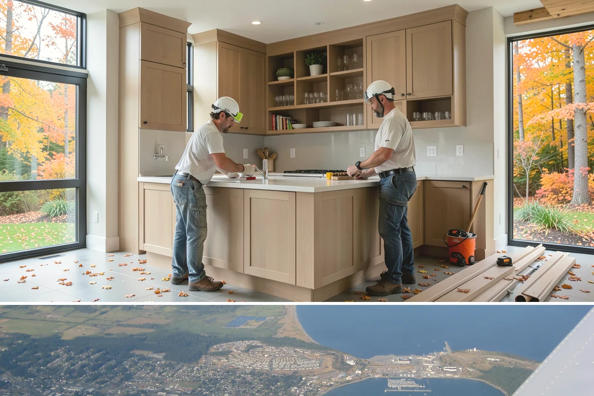 Granite Countertop Installation in Oak Harbor, Island County, WA - Granite installs indoors year-round, letting you upgrade your kitchen even through the rainy Western Washington winter.