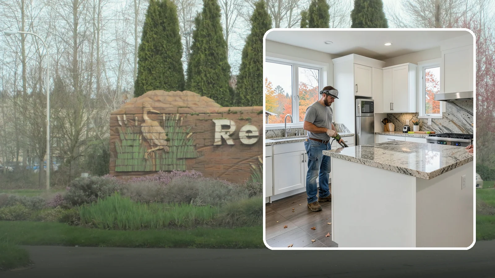Granite Countertop Installation in Renton, King County, WA - Natural granite countertop installation offering one-of-a-kind stone patterns and rugged heat-resistant durability.