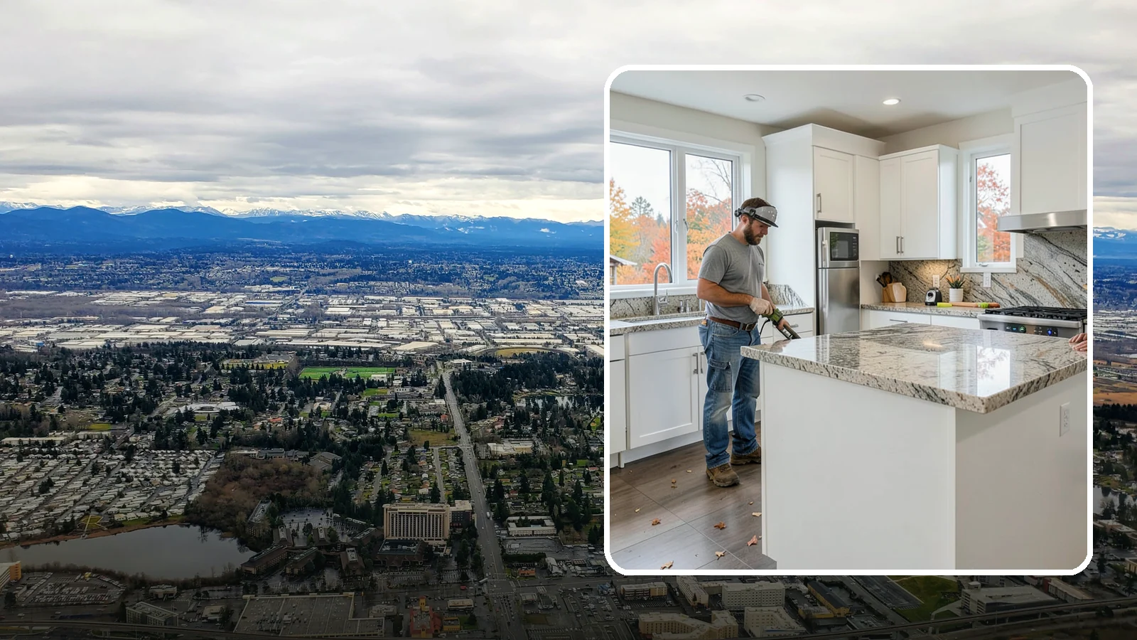 Granite Countertop Installation in SeaTac, King County, WA - Natural granite countertop installation offering one-of-a-kind stone patterns and rugged heat-resistant durability.