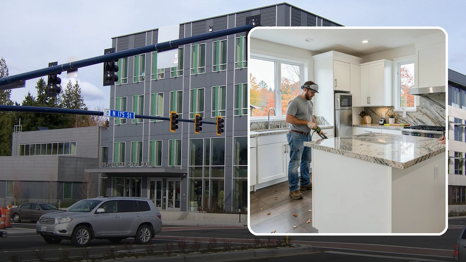 Granite Countertop Installation in Shoreline, King County, WA - Natural granite countertop installation offering one-of-a-kind stone patterns and rugged heat-resistant durability.