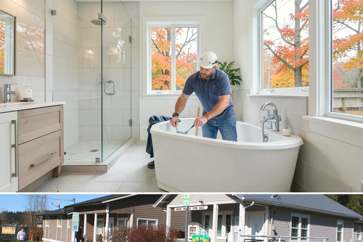 Granite Countertop Installation in South Prairie, Pierce County, WA - Granite installs indoors year-round, letting you upgrade your kitchen even through the rainy Western Washington winter.