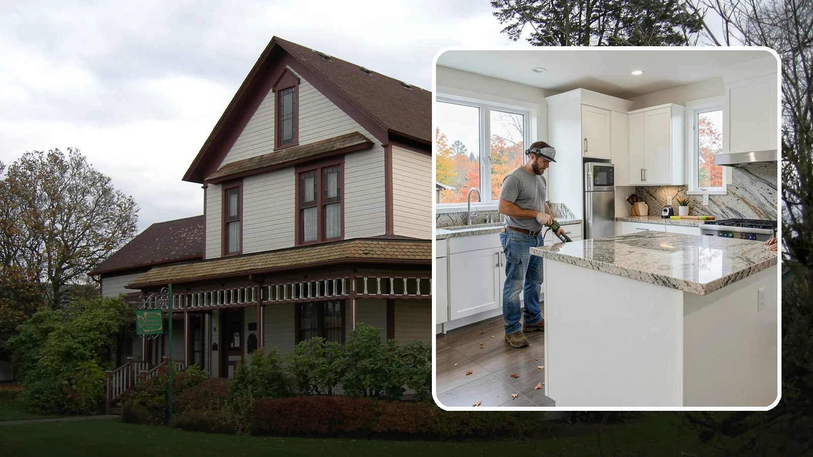 Granite Countertop Installation in Sumner, Pierce County, WA - Natural granite countertop installation offering one-of-a-kind stone patterns and rugged heat-resistant durability.