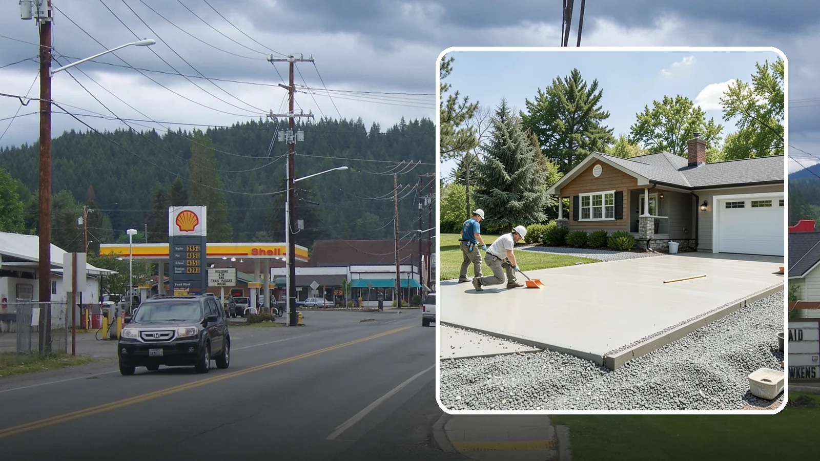 Gravel Driveway Installation in Granite Falls, Snohomish County, WA - Building a well-graded gravel driveway with a stable base and drainage for an affordable, rural-friendly surface.