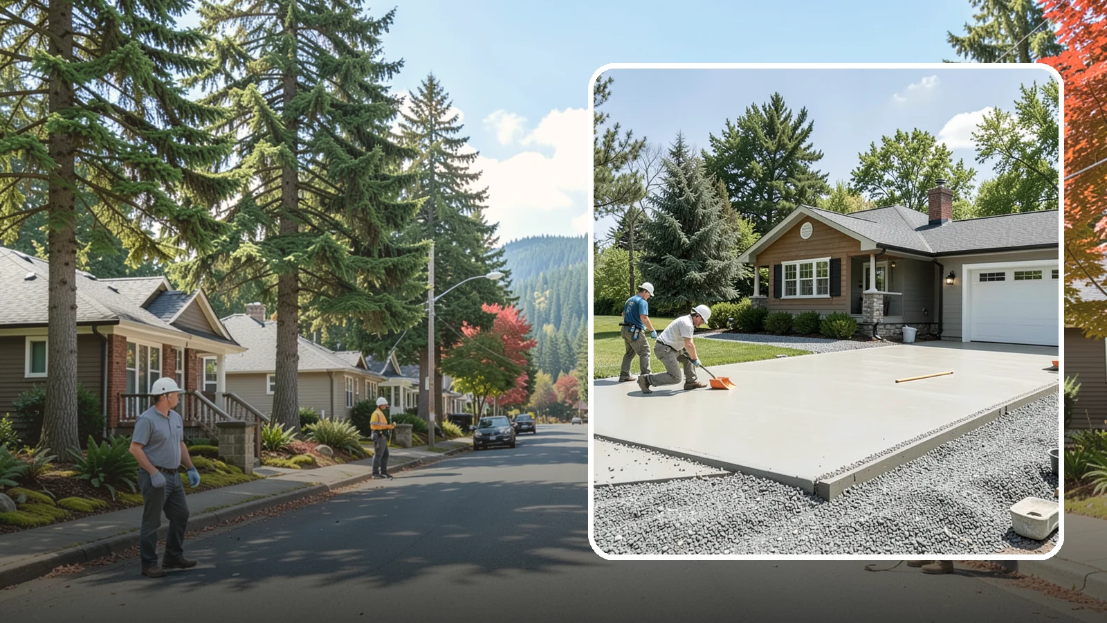 Gravel Driveway Installation in Hunts Point, King County, WA - Building a well-graded gravel driveway with a stable base and drainage for an affordable, rural-friendly surface.