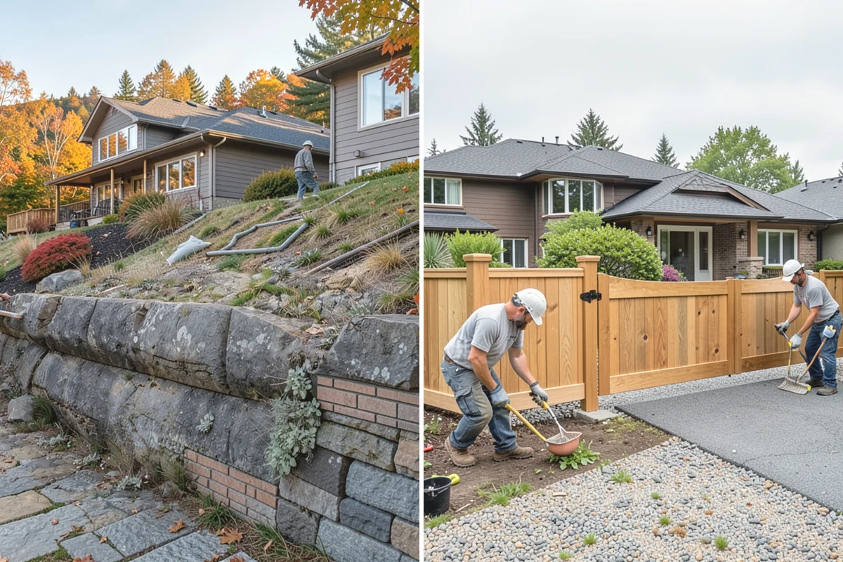 Gravel Driveway Installation in Issaquah, King County, WA - Clear and grade the driveway path