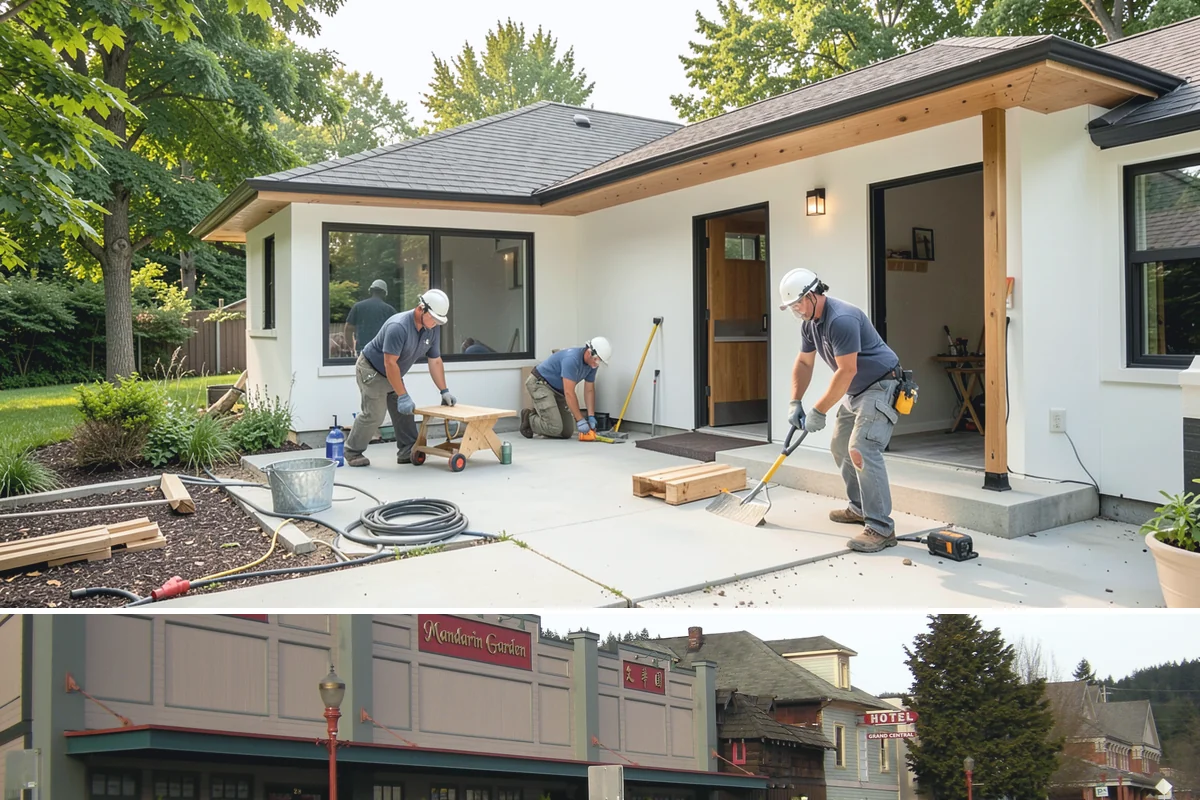 Gravel Driveway Installation in Issaquah, King County, WA - Gravel drives can be installed most of the year, but drier conditions help achieve firm compaction of the base.