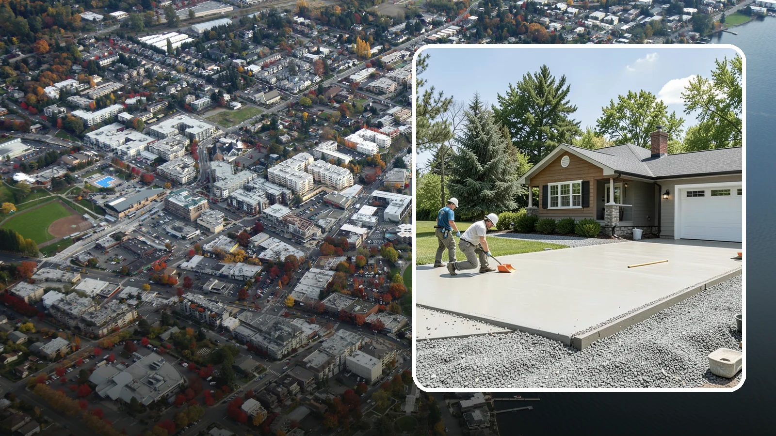 Gravel Driveway Installation in Kirkland, King County, WA - Building a well-graded gravel driveway with a stable base and drainage for an affordable, rural-friendly surface.