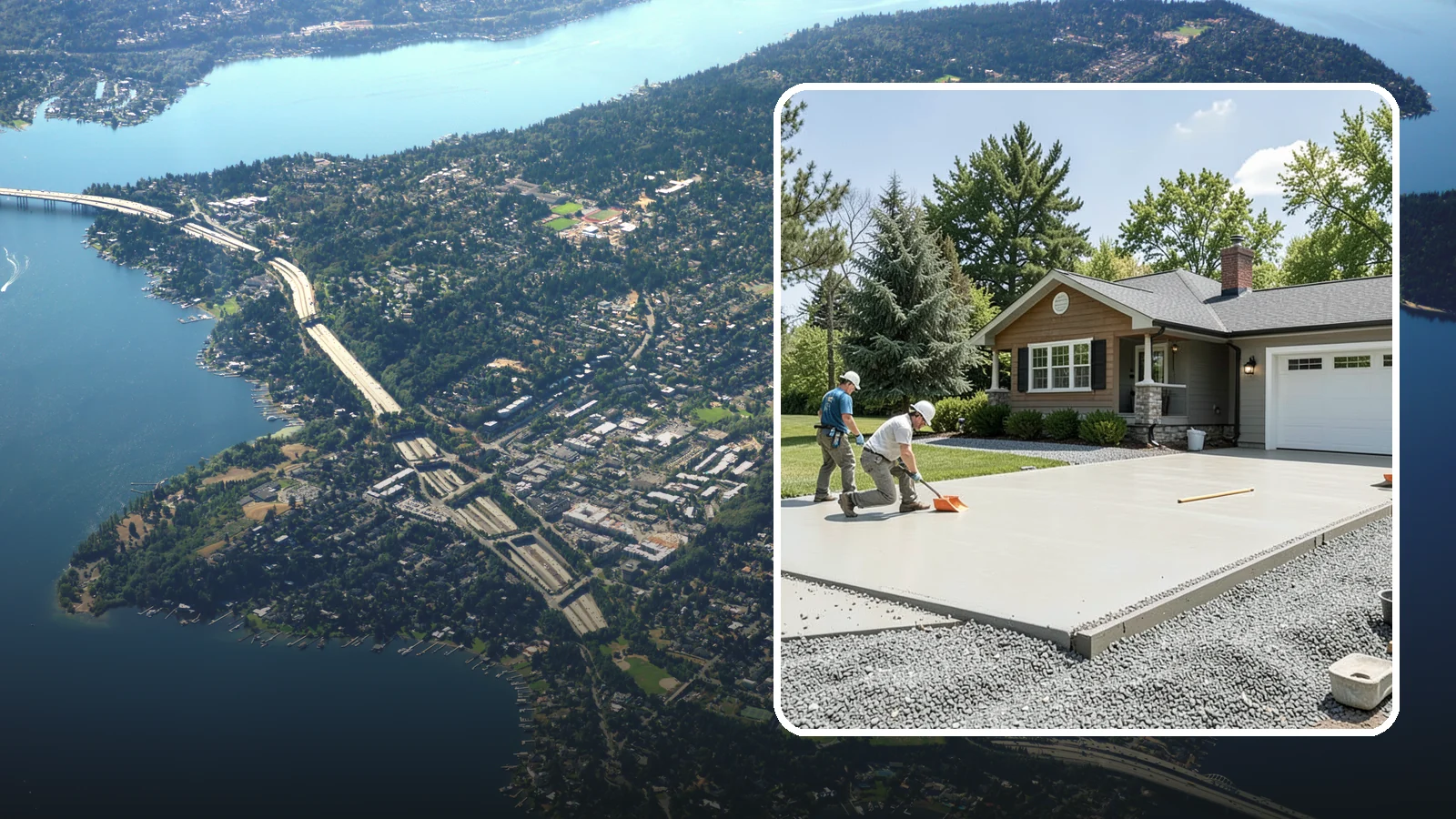 Gravel Driveway Installation in Mercer Island, King County, WA - Building a well-graded gravel driveway with a stable base and drainage for an affordable, rural-friendly surface.