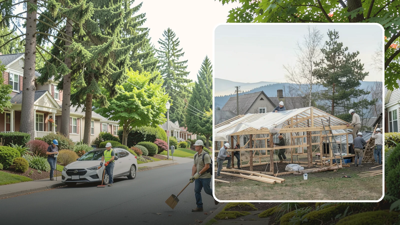 Greenhouse Construction in Beaux Arts Village, King County, WA - A glazed growing structure built to extend the gardening season in the PNW climate.