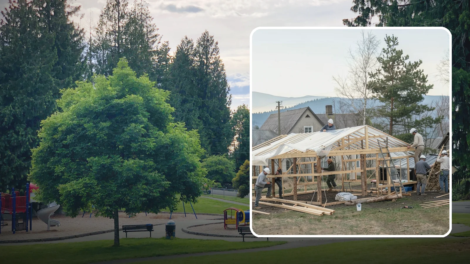 Greenhouse Construction in Bonney Lake, Pierce County, WA - A glazed growing structure built to extend the gardening season in the PNW climate.