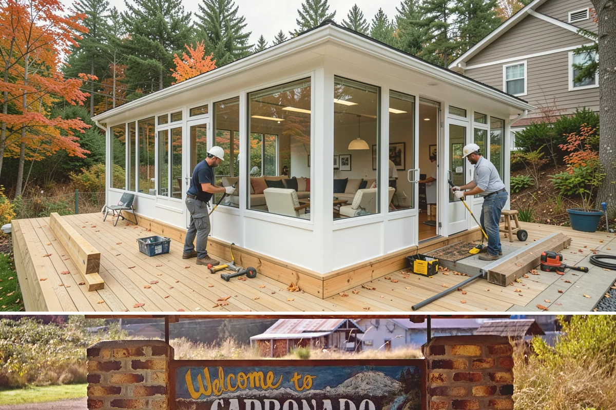 Greenhouse Construction in Carbonado, Pierce County, WA - Building in late winter or early spring readies the greenhouse just in time to start the season's seedlings.