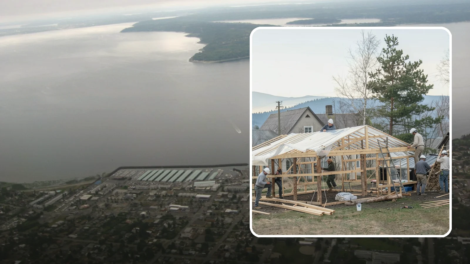 Greenhouse Construction in Des Moines, King County, WA - A glazed growing structure built to extend the gardening season in the PNW climate.