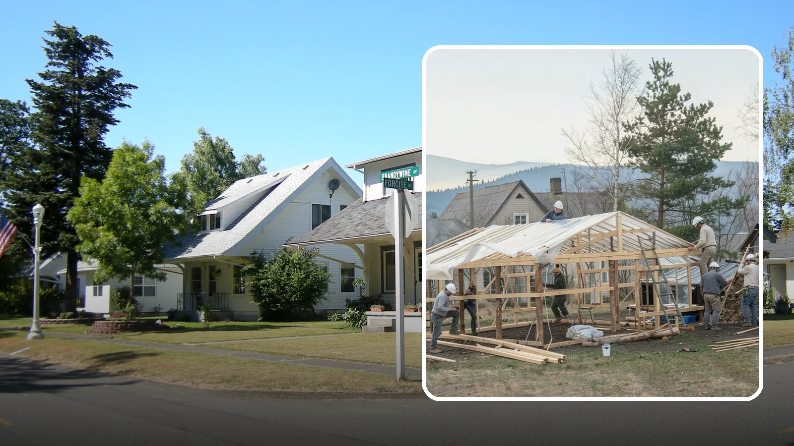 Greenhouse Construction in DuPont, Pierce County, WA - A glazed growing structure built to extend the gardening season in the PNW climate.