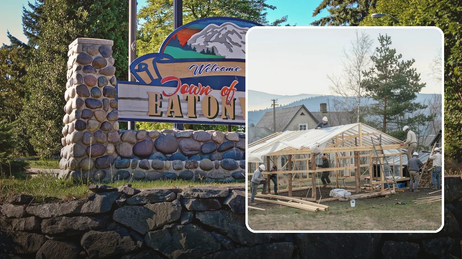 Greenhouse Construction in Eatonville, Pierce County, WA - A glazed growing structure built to extend the gardening season in the PNW climate.