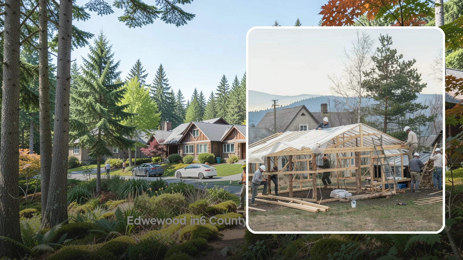 Greenhouse Construction in Edgewood, Pierce County, WA - A glazed growing structure built to extend the gardening season in the PNW climate.