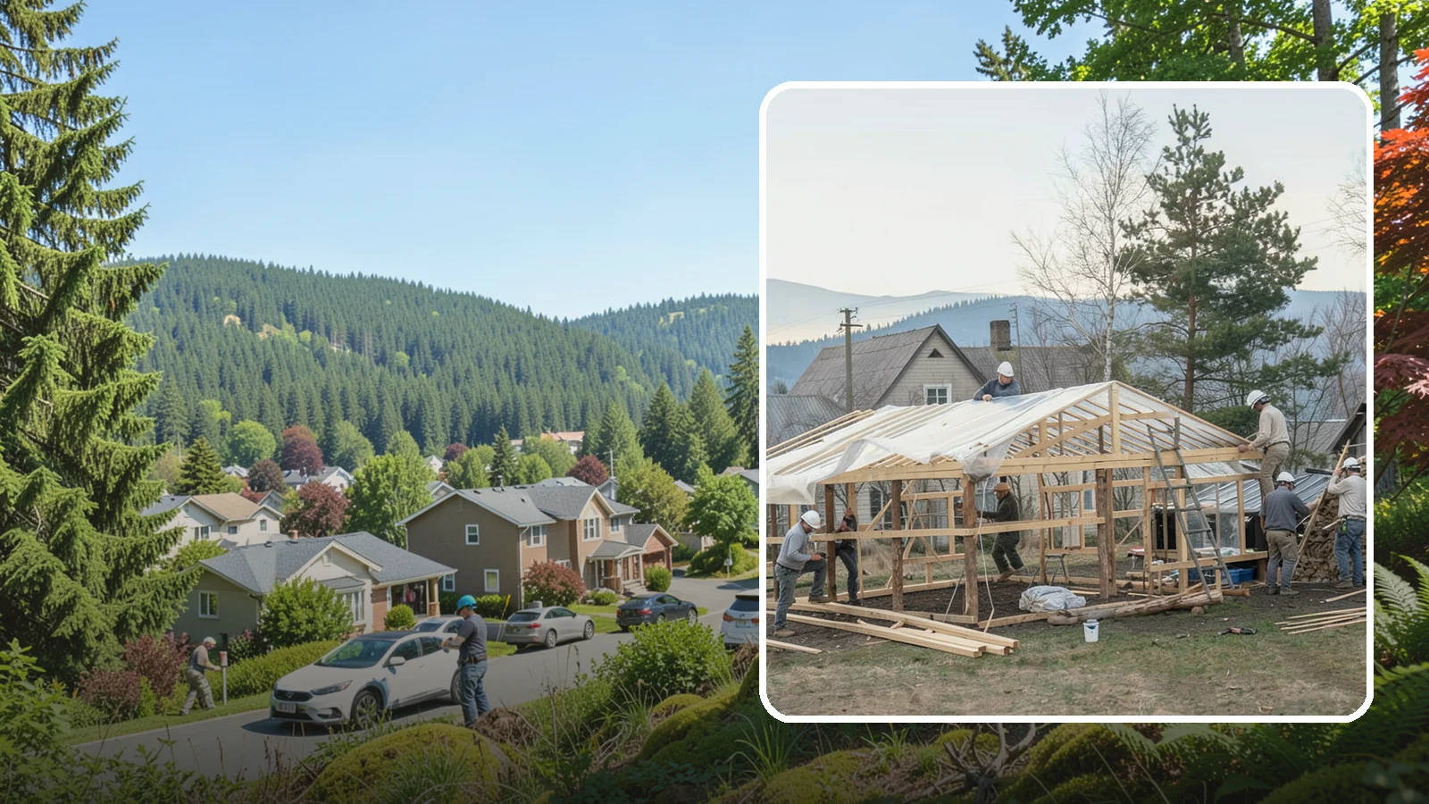 Greenhouse Construction in Index, Snohomish County, WA - A glazed growing structure built to extend the gardening season in the PNW climate.