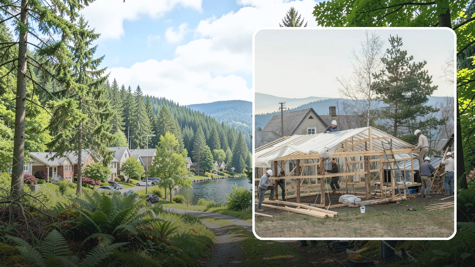 Greenhouse Construction in Lake Forest Park, King County, WA - A glazed growing structure built to extend the gardening season in the PNW climate.