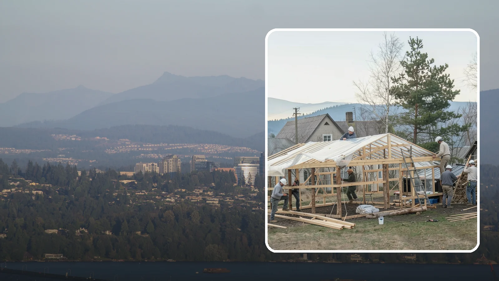 Greenhouse Construction in Medina, King County, WA - A glazed growing structure built to extend the gardening season in the PNW climate.