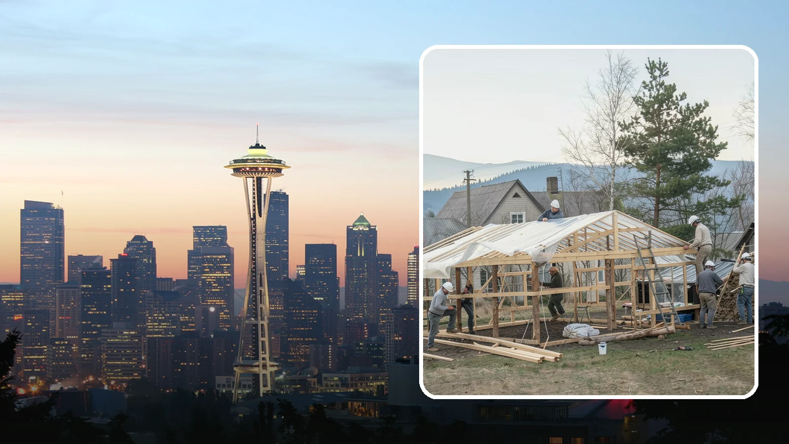 Greenhouse Construction in Seattle, King County, WA - A glazed growing structure built to extend the gardening season in the PNW climate.