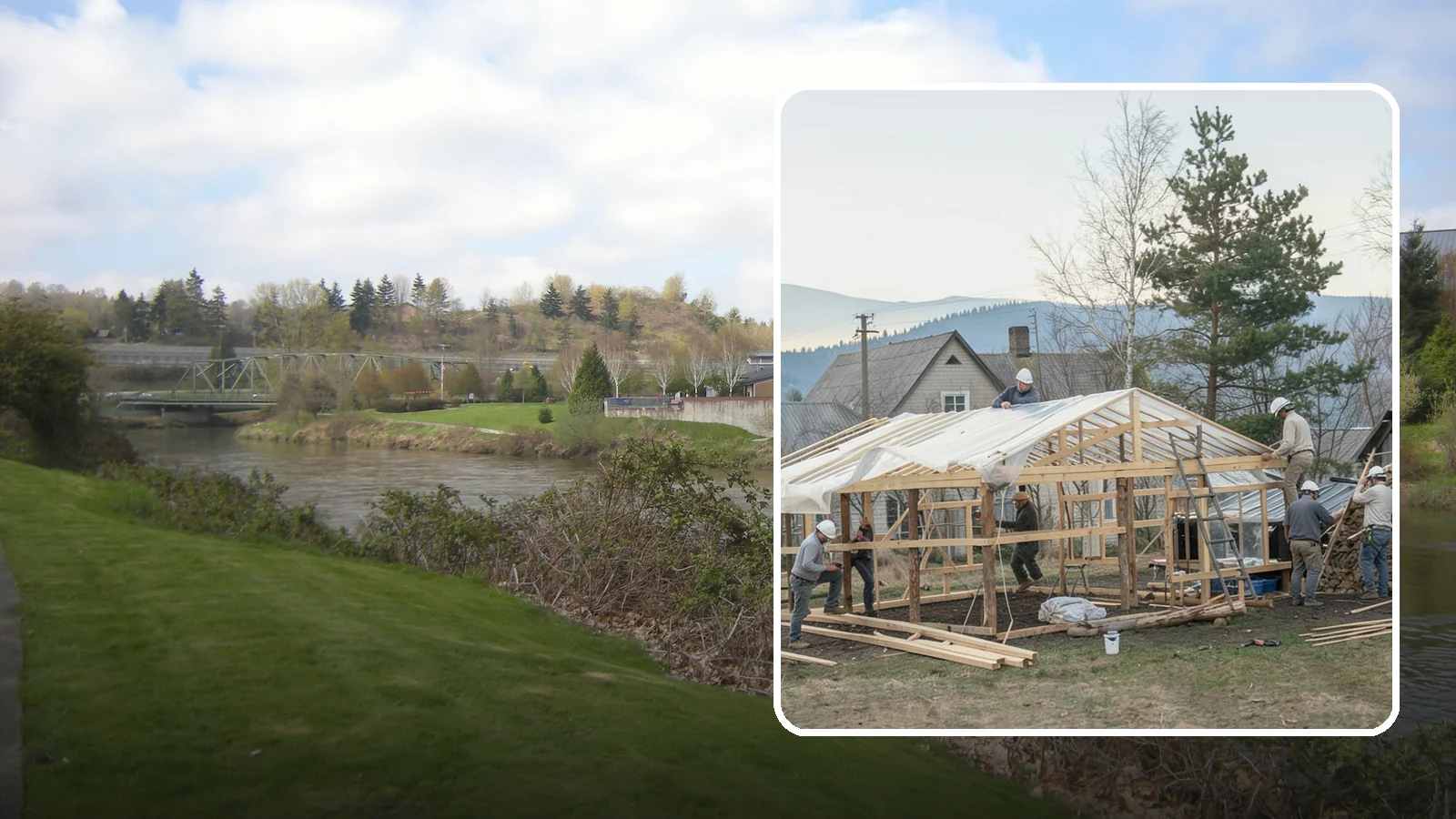 Greenhouse Construction in Tukwila, King County, WA - A glazed growing structure built to extend the gardening season in the PNW climate.