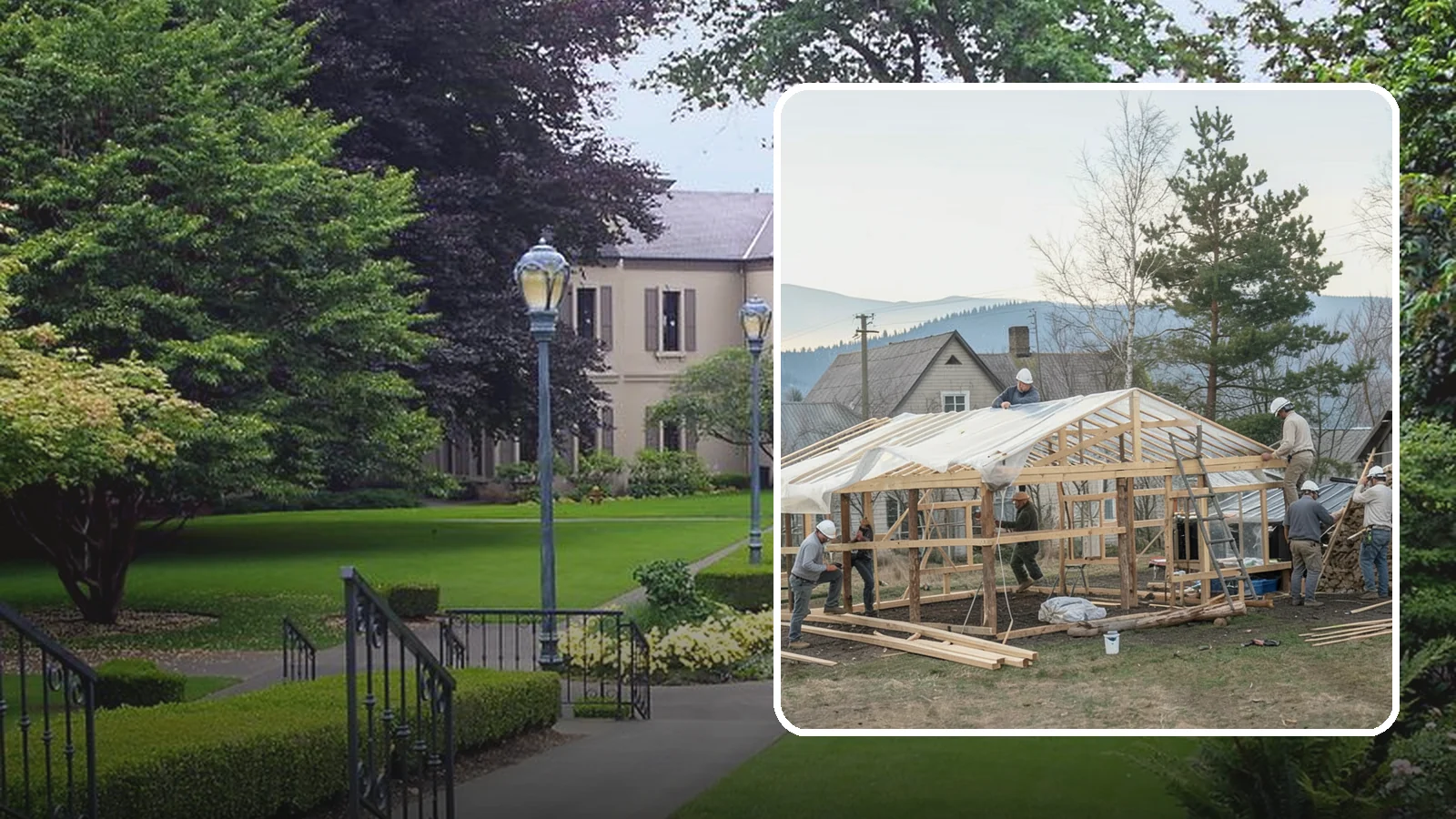 Greenhouse Construction in Woodinville, King County, WA - A glazed growing structure built to extend the gardening season in the PNW climate.