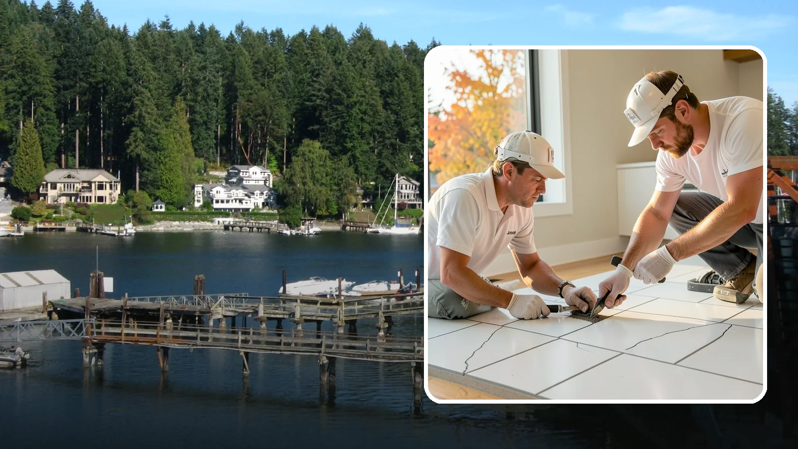 Grout Repair in Gig Harbor, Pierce County, WA - Cracked or missing grout removed and replaced to restore a clean, sealed surface.