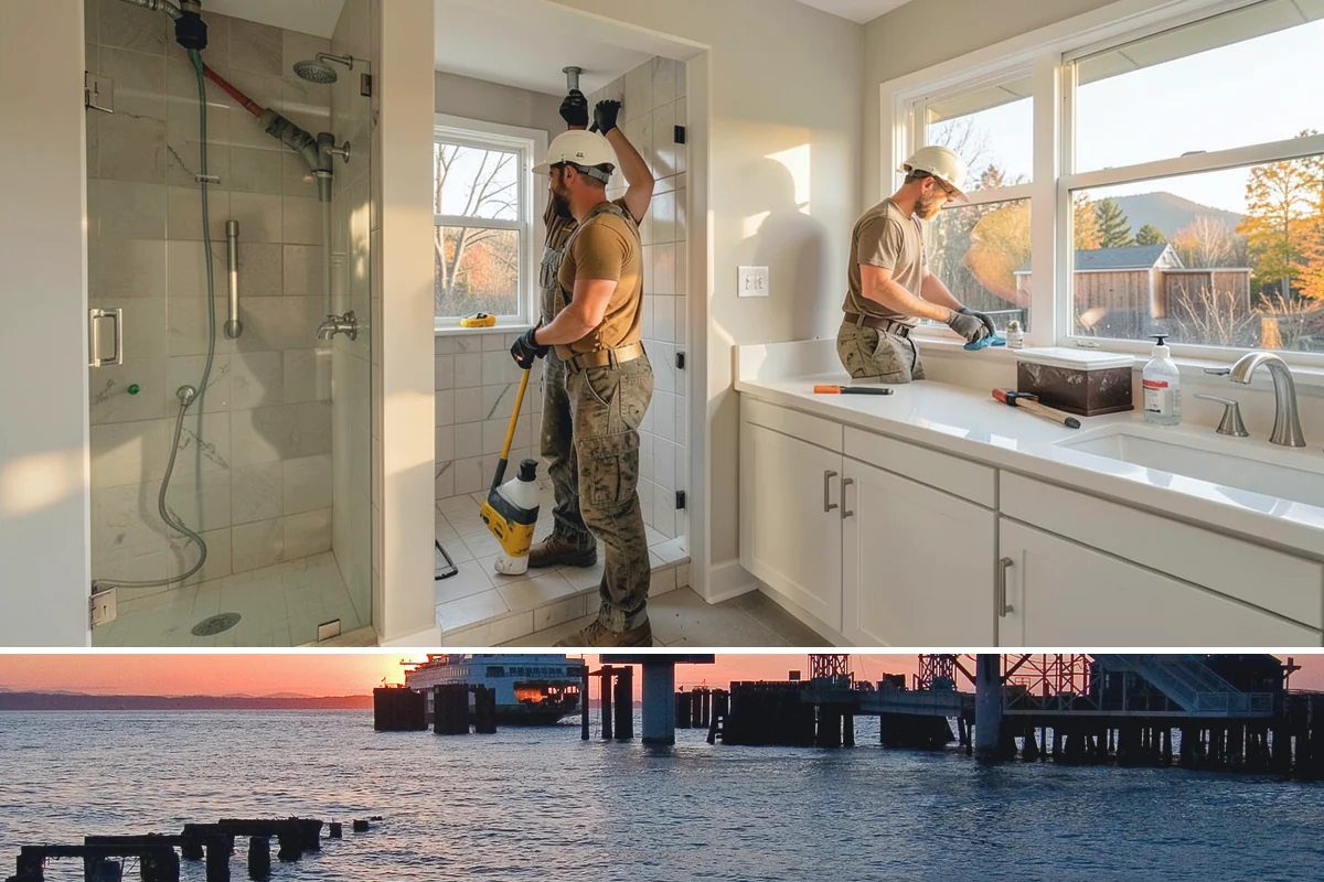 Guest Bathroom Remodel in Edmonds, Snohomish County, WA - Many homeowners schedule guest bath updates in autumn so the room is ready before holiday visitors arrive.