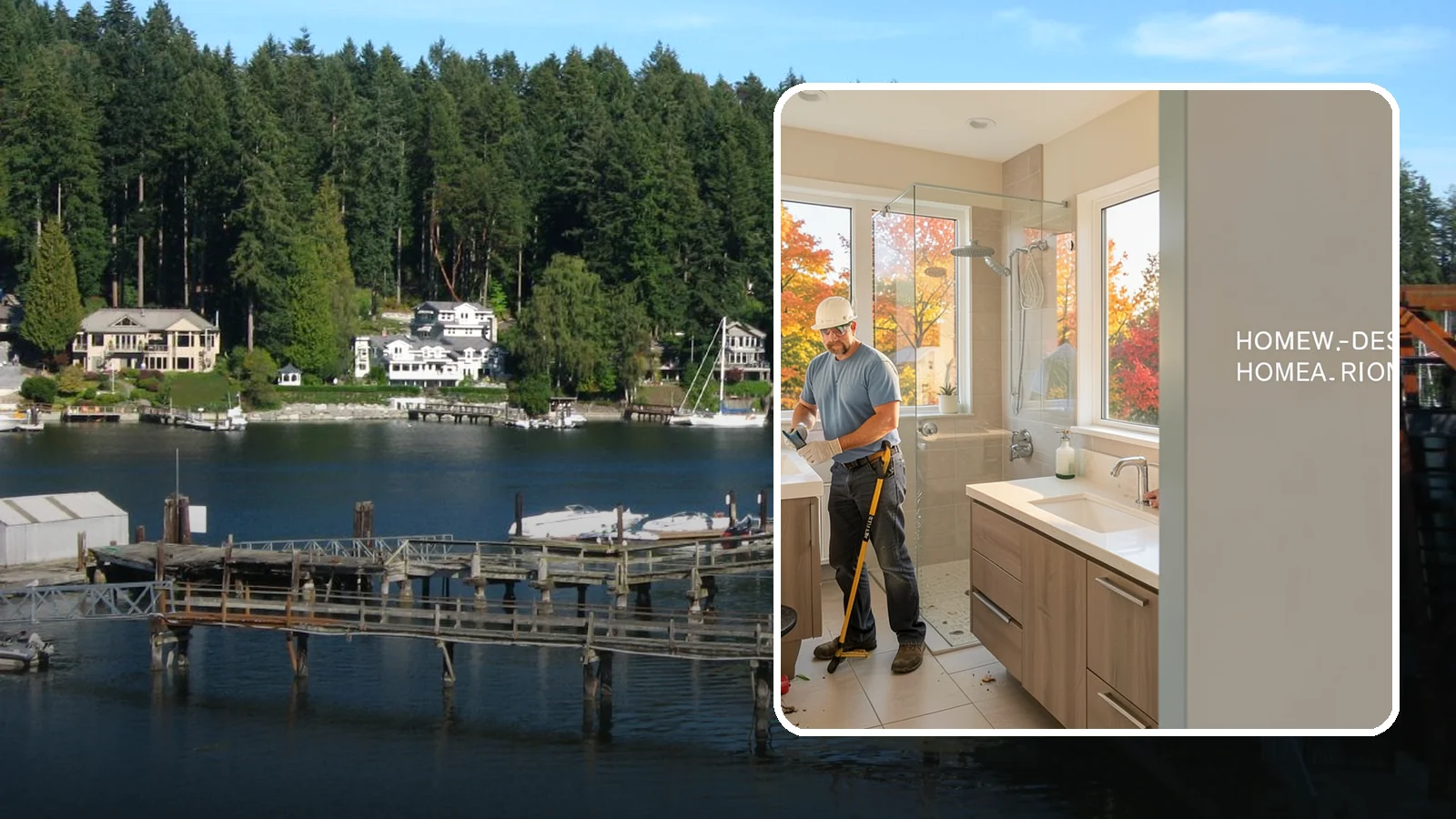 Guest Bathroom Remodel in Gig Harbor, Pierce County, WA - A guest bathroom remodel gives visitors a welcoming, well-appointed space that reflects the rest of your home.