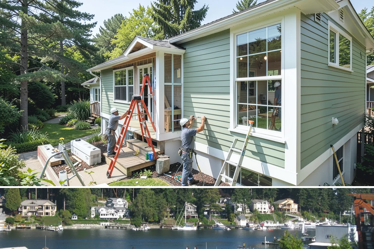 Guest House Construction in Gig Harbor, Pierce County, WA - Guest house exterior construction is best scheduled for drier months, positioning the unit ready before summer visiting season.