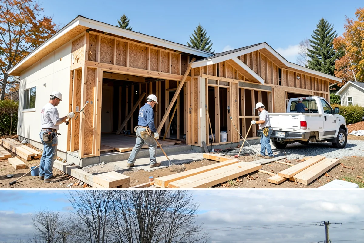 Guest House Construction in Langley, Island County, WA - Guest house exterior construction is best scheduled for drier months, positioning the unit ready before summer visiting season.