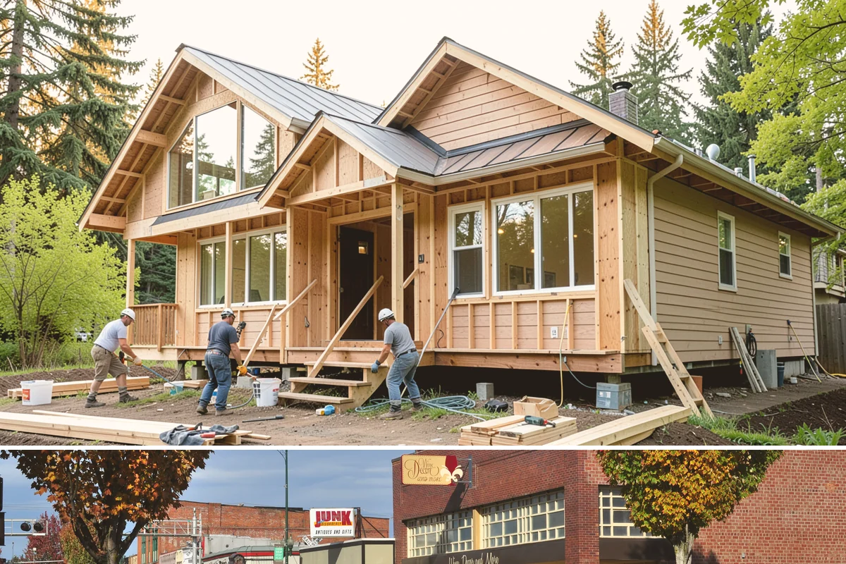 Guest House Construction in Puyallup, Pierce County, WA - Guest house exterior construction is best scheduled for drier months, positioning the unit ready before summer visiting season.