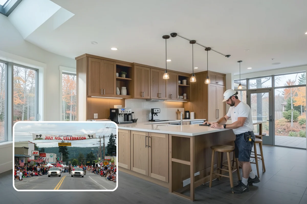 Gut Renovation in Carnation, King County, WA - A complete fresh start down to the framing
