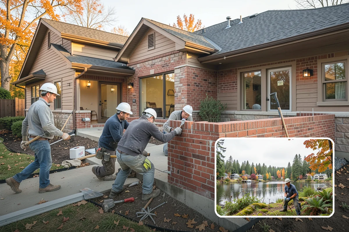Gut Renovation in La Conner, Skagit County, WA - A complete fresh start down to the framing