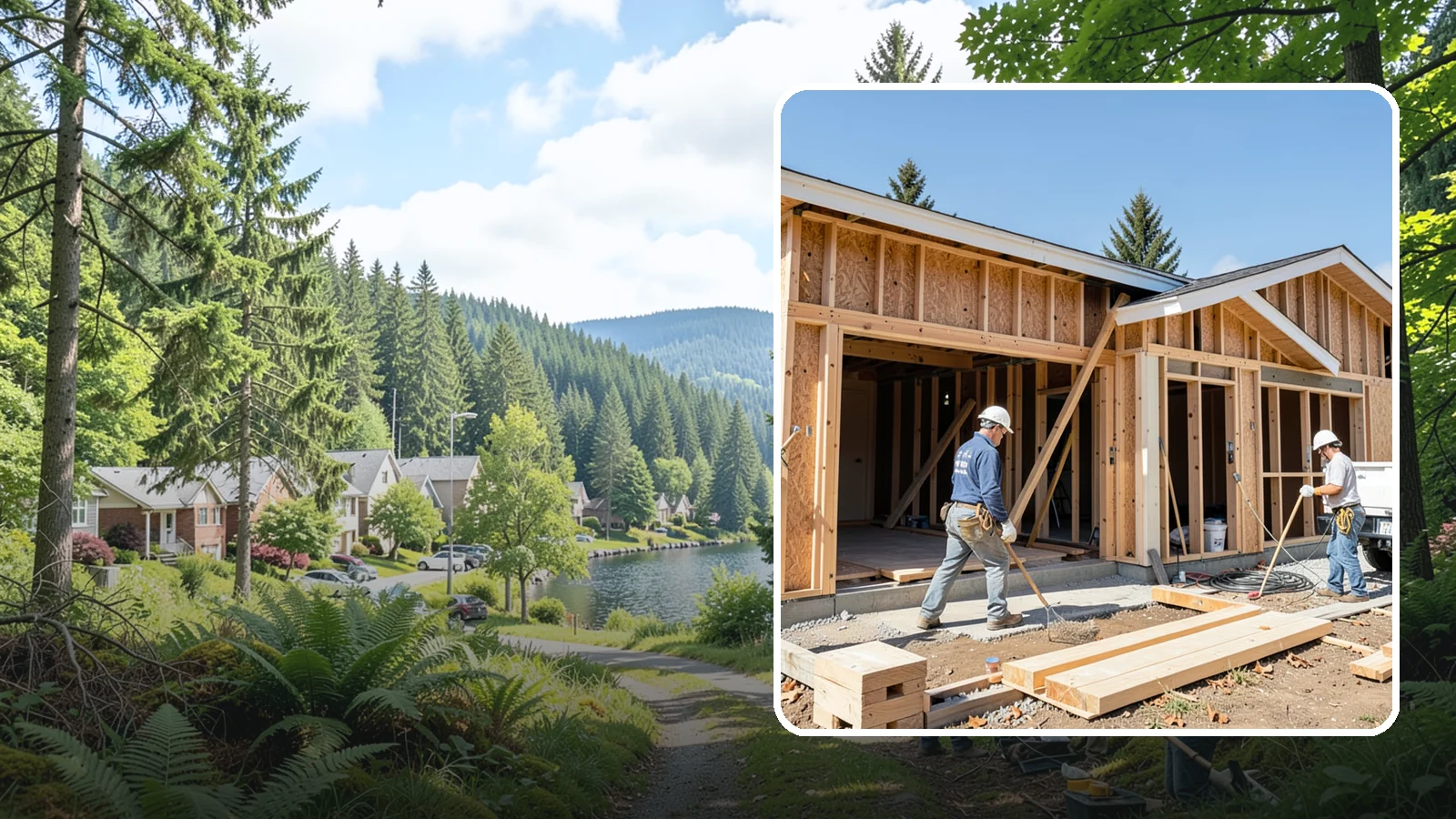 Gut Renovation in Lake Forest Park, King County, WA - A complete gut renovation that strips a Western Washington home to the studs and rebuilds it exactly the way you want.