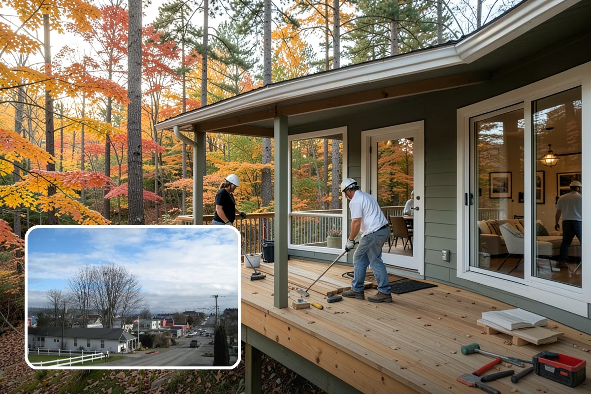 Gut Renovation in Langley, Island County, WA - A complete fresh start down to the framing