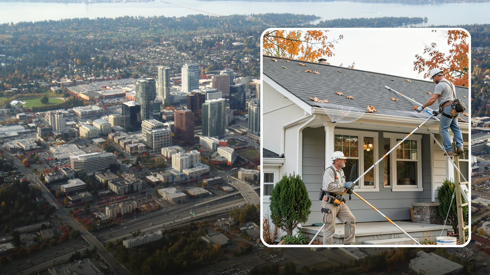 Gutter Guard Installation in Bellevue, King County, WA - We install gutter guards that keep leaves and debris out so water flows freely all year.
