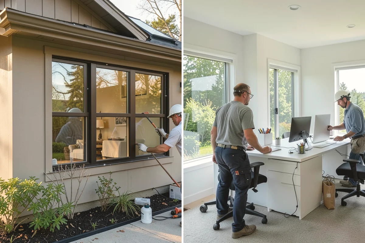 Gutter Guard Installation in Carbonado, Pierce County, WA - Assess debris type and existing gutters