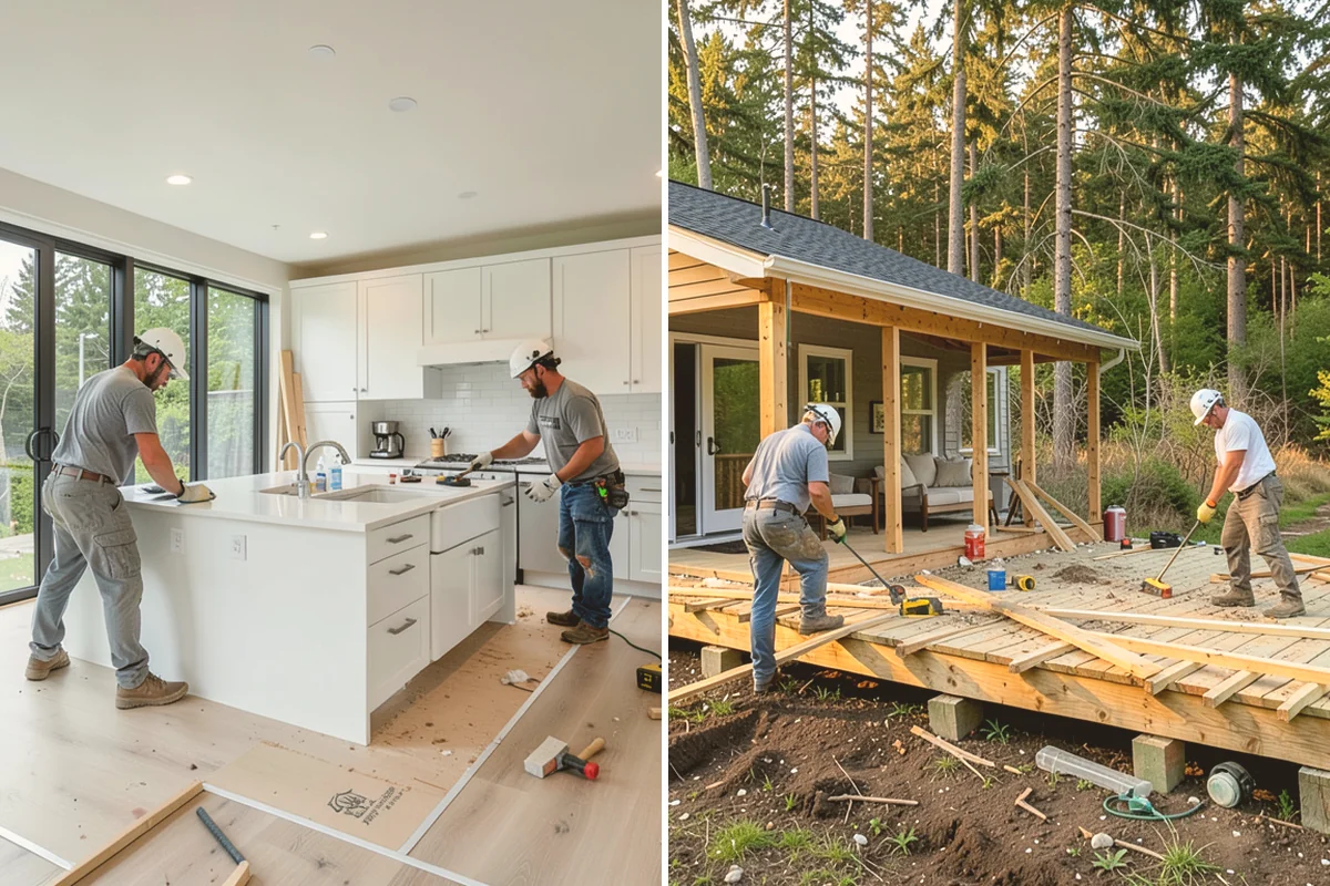 Gutter Guard Installation in Edmonds, Snohomish County, WA - Assess debris type and existing gutters