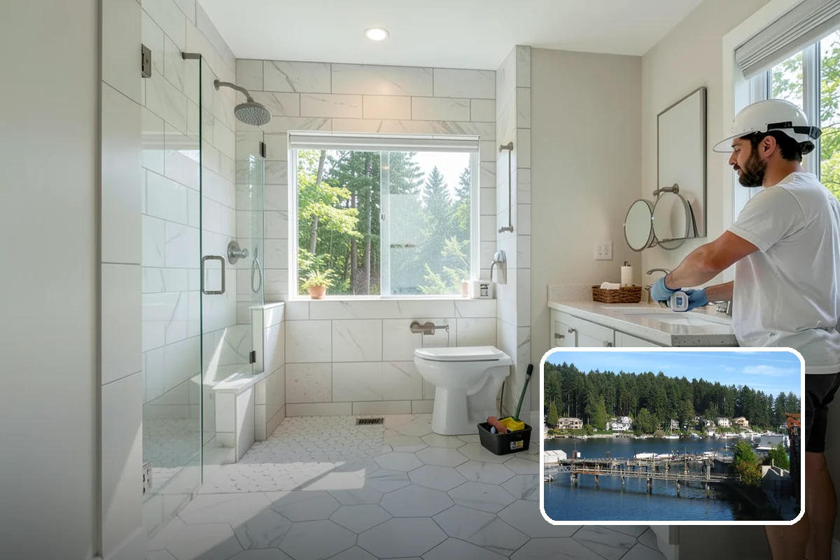 Gutter Guard Installation in Gig Harbor, Pierce County, WA - Keeps leaves, needles, and moss out