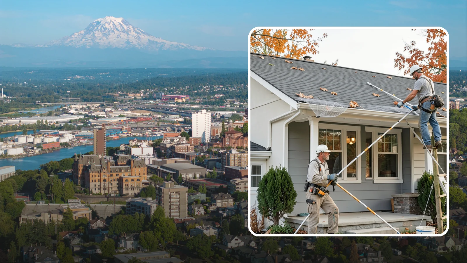 Gutter Guard Installation in Tacoma, Pierce County, WA - We install gutter guards that keep leaves and debris out so water flows freely all year.