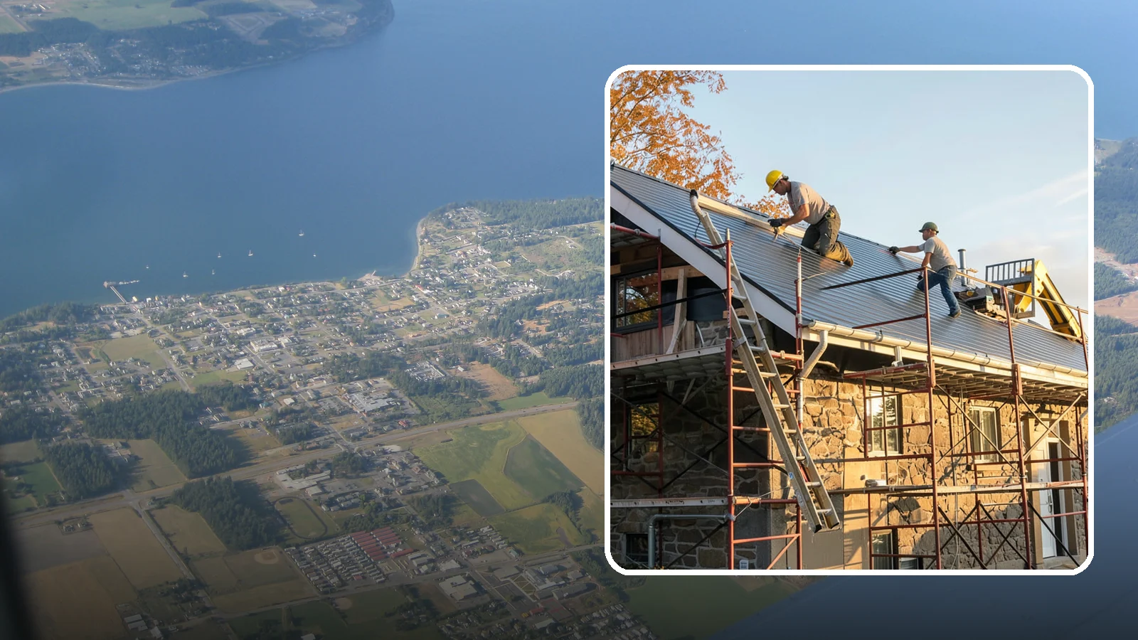 Gutter Installation in Coupeville, Island County, WA - We install gutter systems that channel Western Washington's heavy rainfall safely away from your home.
