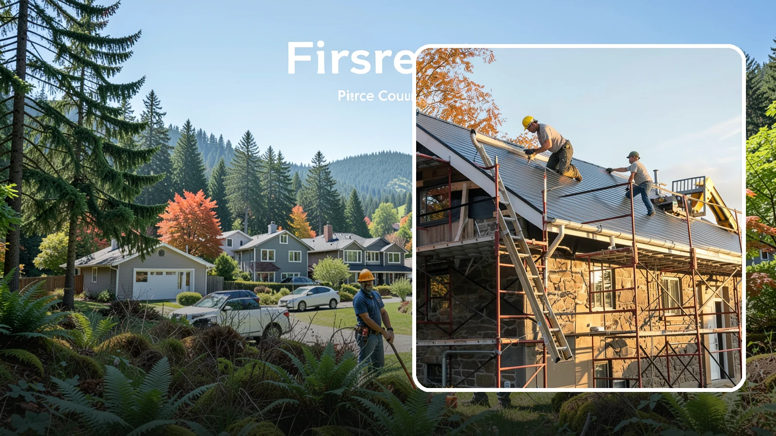 Gutter Installation in Fircrest, Pierce County, WA - We install gutter systems that channel Western Washington's heavy rainfall safely away from your home.