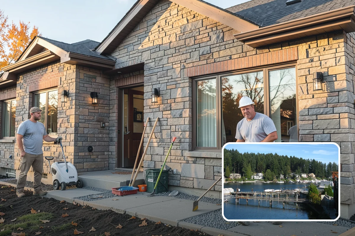 Gutter Installation in Gig Harbor, Pierce County, WA - Directs heavy PNW rainfall away from the home