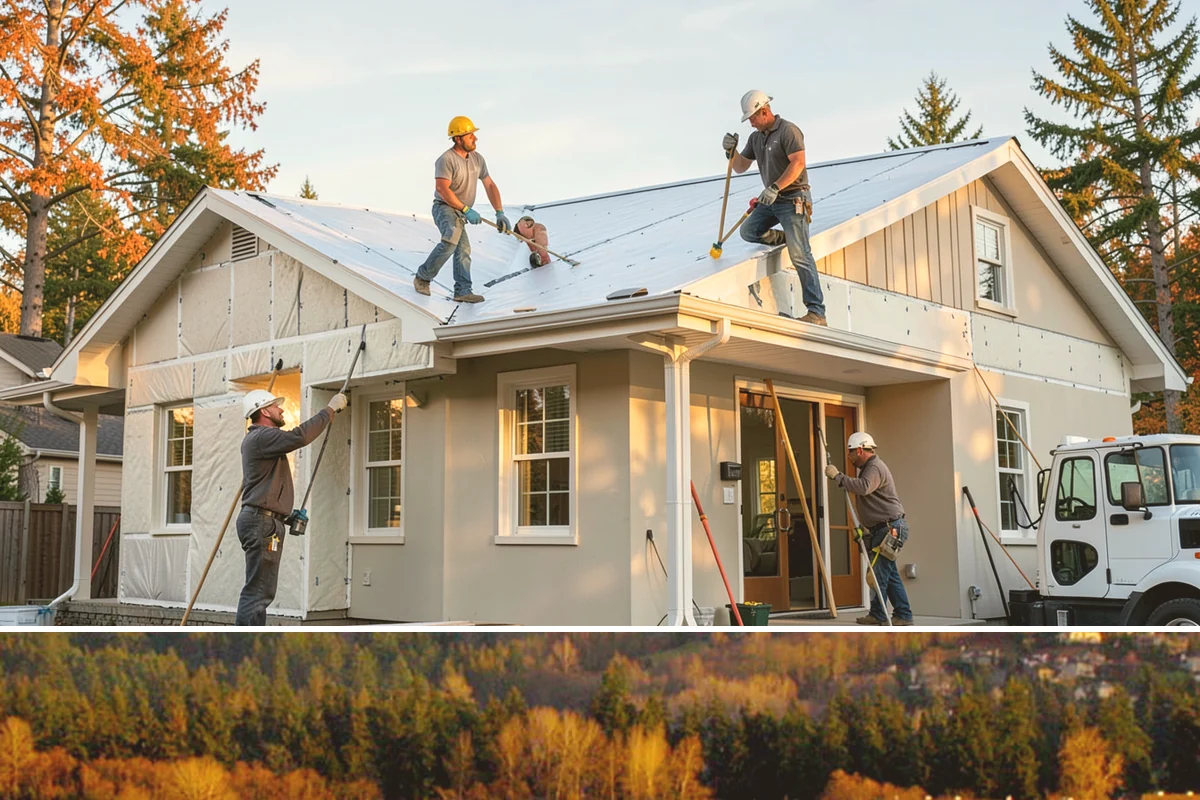 Gutter Installation in Kenmore, King County, WA - Late summer and early fall are ideal for installing gutters before the heavy rains return.
